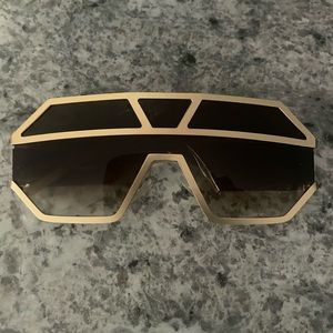 Vintage Luxury Retro Large Frame Sunglasses